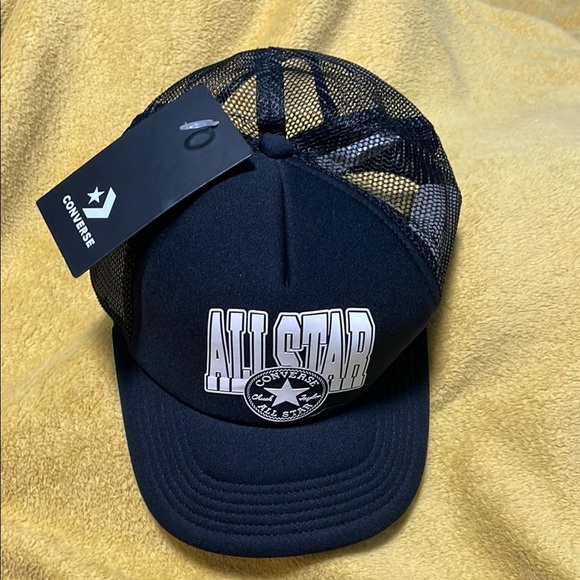 Converse All Star Black Trucker Hat - Picture 2 of 3